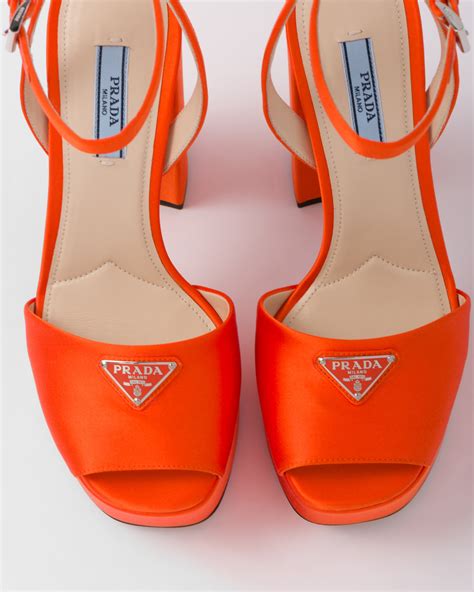 prada orange pumps|prada buckle strap shoes.